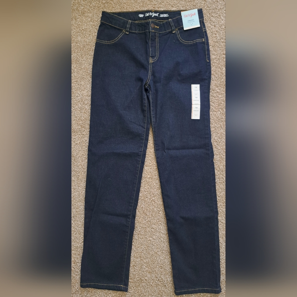 Cat & Jack Blue Classic Straight-Leg Jeans